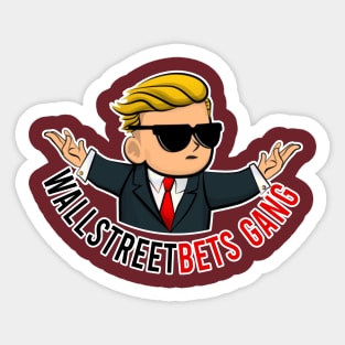 wallstreetbets gang Sticker